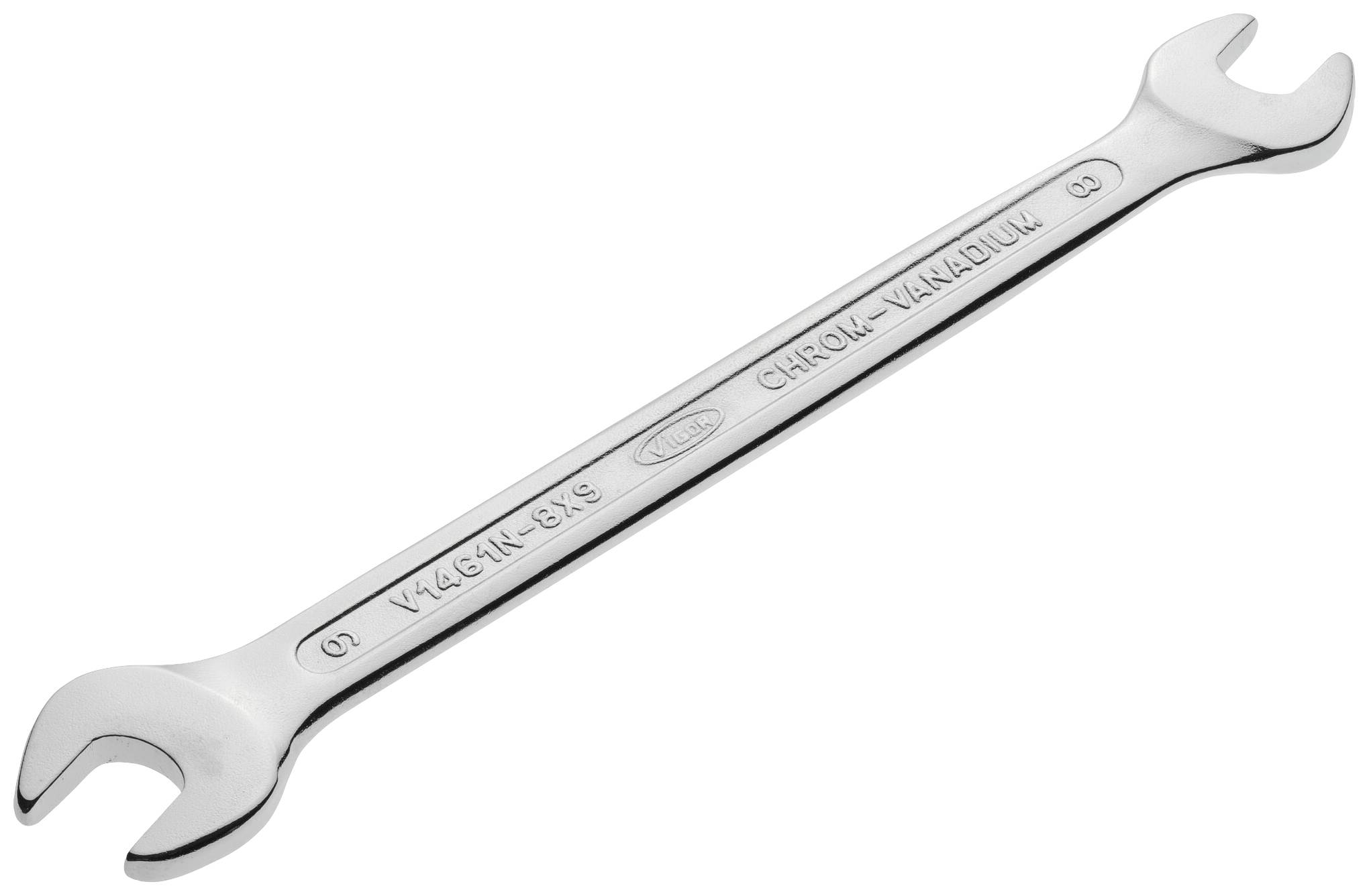Vigor V1461N-8X9 V1461N-8X9 Llave de boca abierta doble Ancho de llave (métrica) (solo para títulos) 8 - 9 mm-0