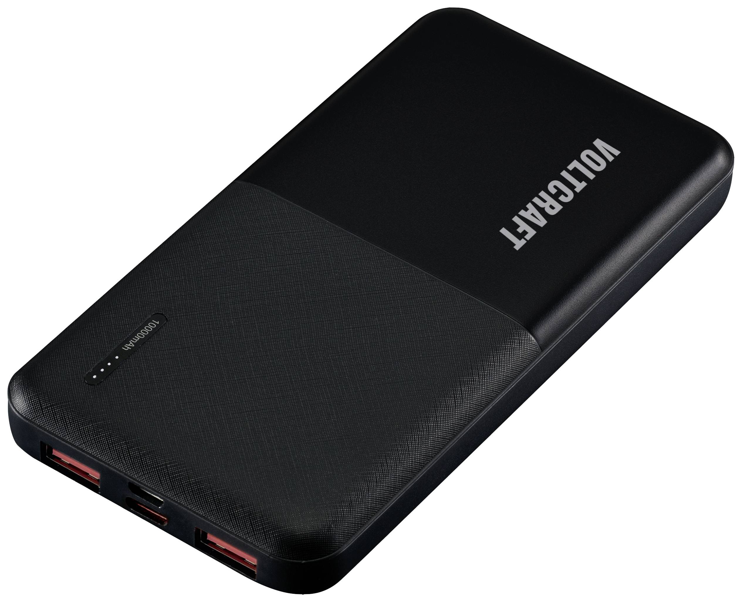 VOLTCRAFT PB-17C-M Batería externa (batería adicional) 10000 mAh Power Delivery LiPo Schwarz-0