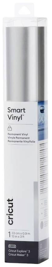 Cricut Smart Vinyl™ Permanent Lámina Anchura de corte 33 cm Plata (mate), Metálico