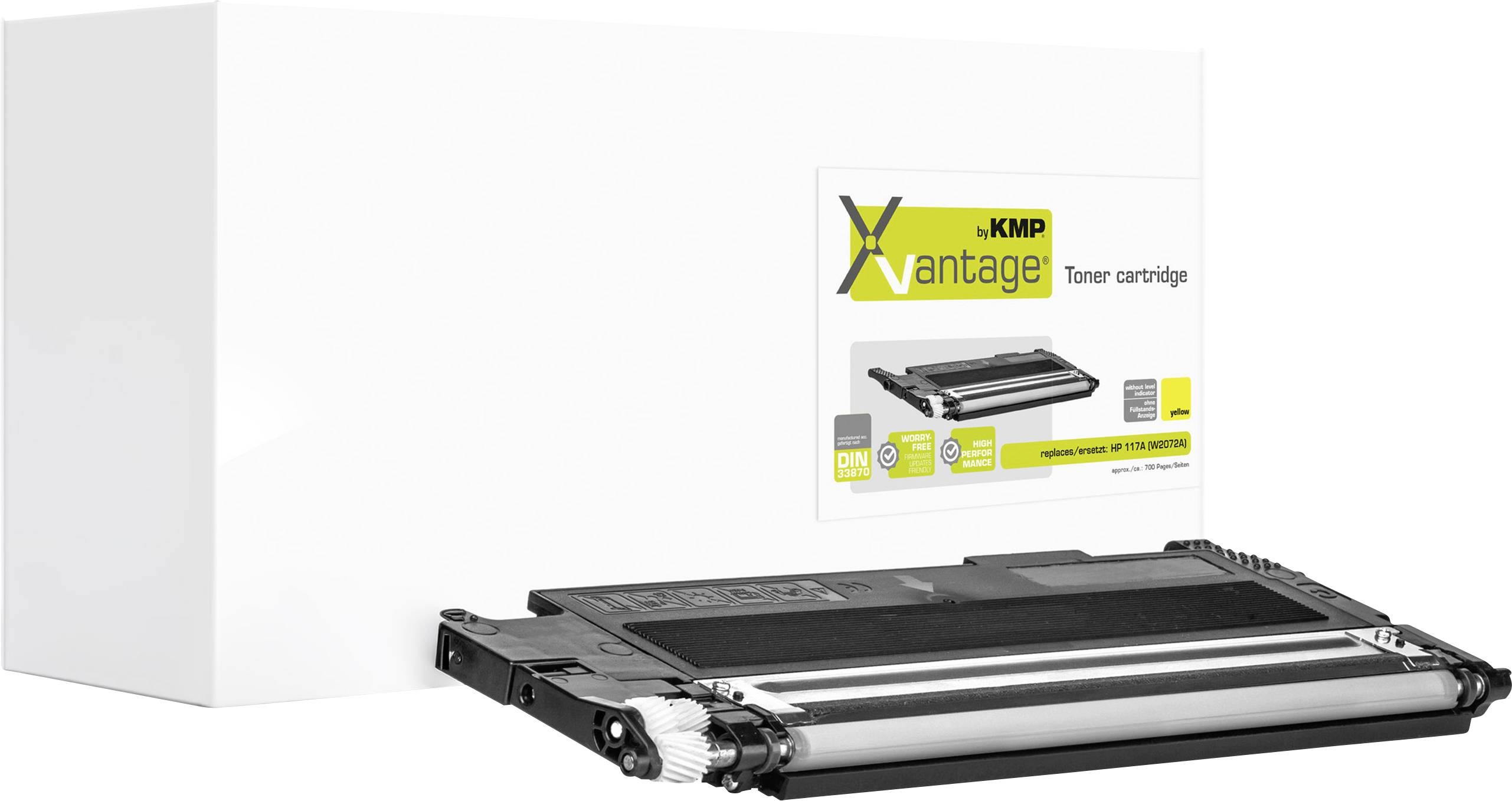 KMP Tóner reemplaza HP 117A (W2072A) Compatible Amarillo 700 Lados H-T259Y 2555,0089-0