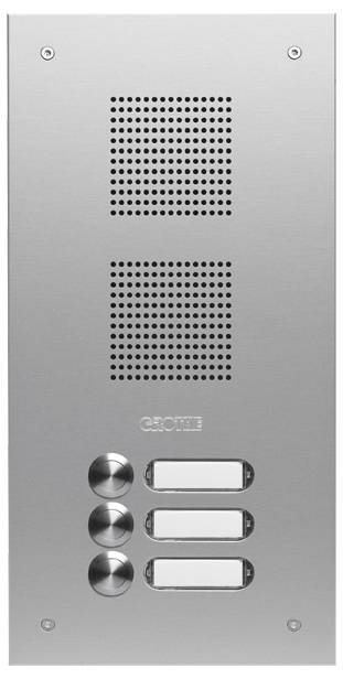 Grothe TS 787 1-3 Intercomunicador de puerta Unidad exterior Plata
