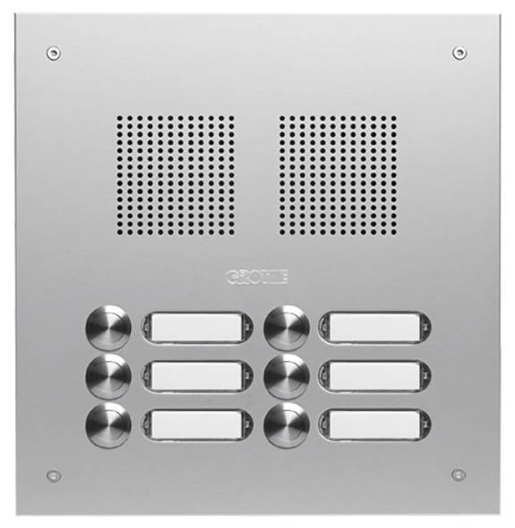 Grothe TS 787 2-3 Intercomunicador de puerta Unidad exterior Plata