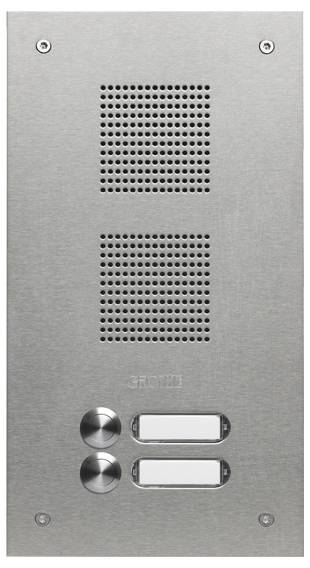 Grothe TS 788 1-2 Intercomunicador de puerta Unidad exterior Acero inoxidable V2A (cepillado)