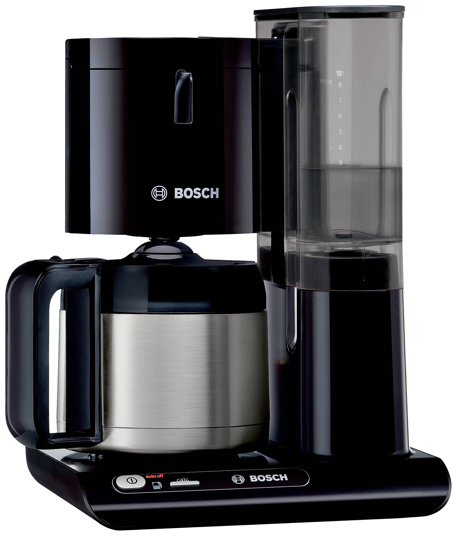 Bosch Haushalt TKA8A053 Cafetera Schwarz, Acero inoxidable Capacidad volumétrica de las tazas=8 Termo-0