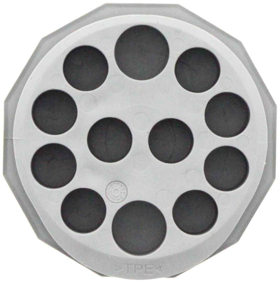 CONTA-CLIP KES-E-R 50/12 A GR Inserción de cable Con membrana perforable Diámetro del orificio de montaje 50 mm Ø borne -0