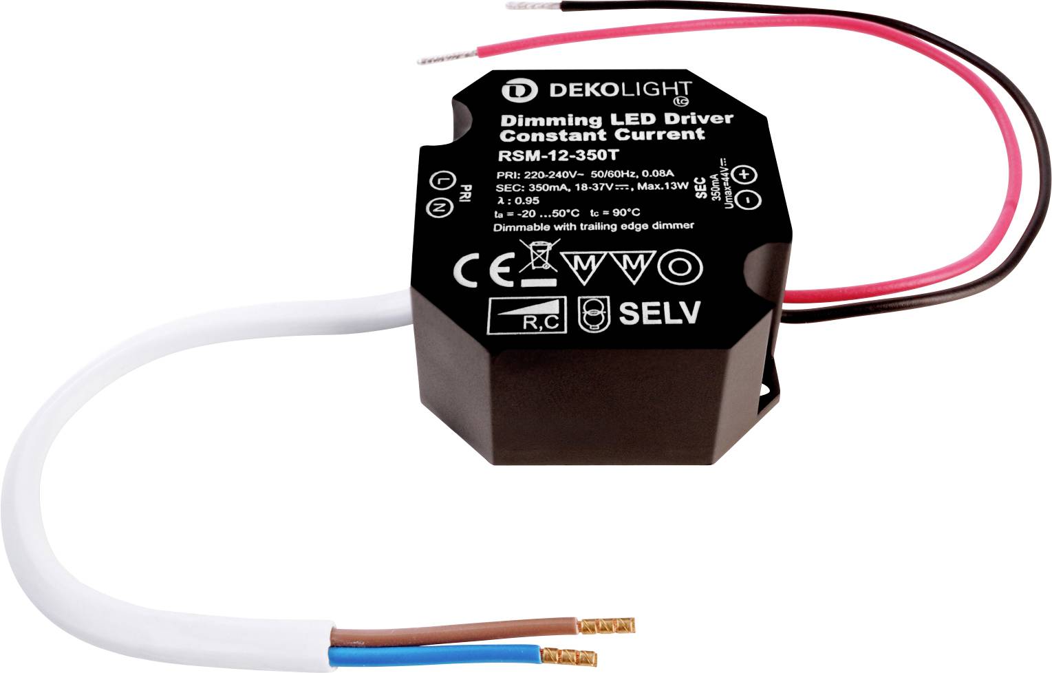 Deko Light OCTO, DIM, CC, RSM-12-350T/12W Controlador de LED Corriente constante 12 W 350 mA 6.3 - 12 V 1 UD(S).-0