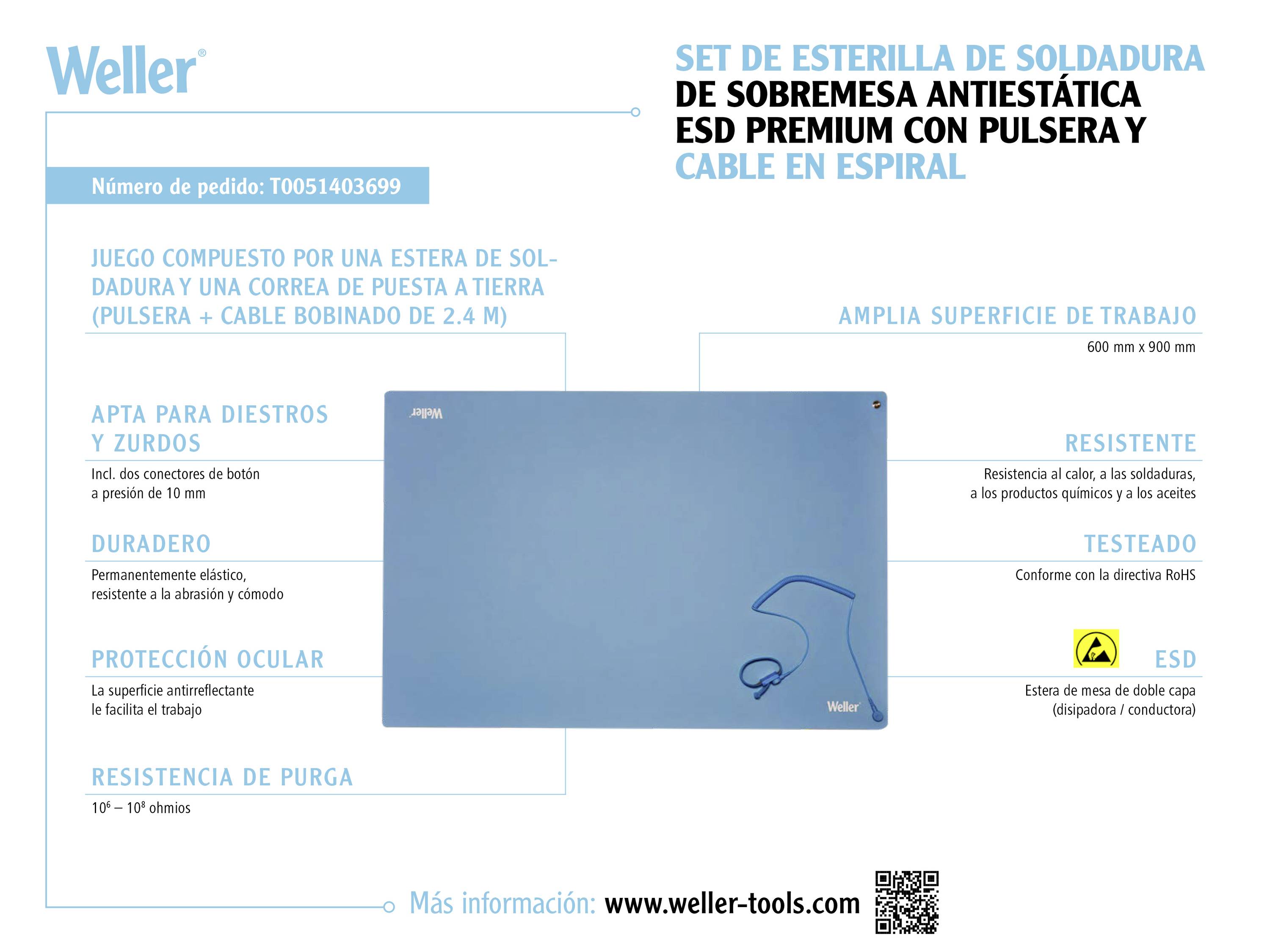 Weller T0051403699 Bandeja (Lon. x Anch.) 900 mm x 600 mm 1 Set-10
