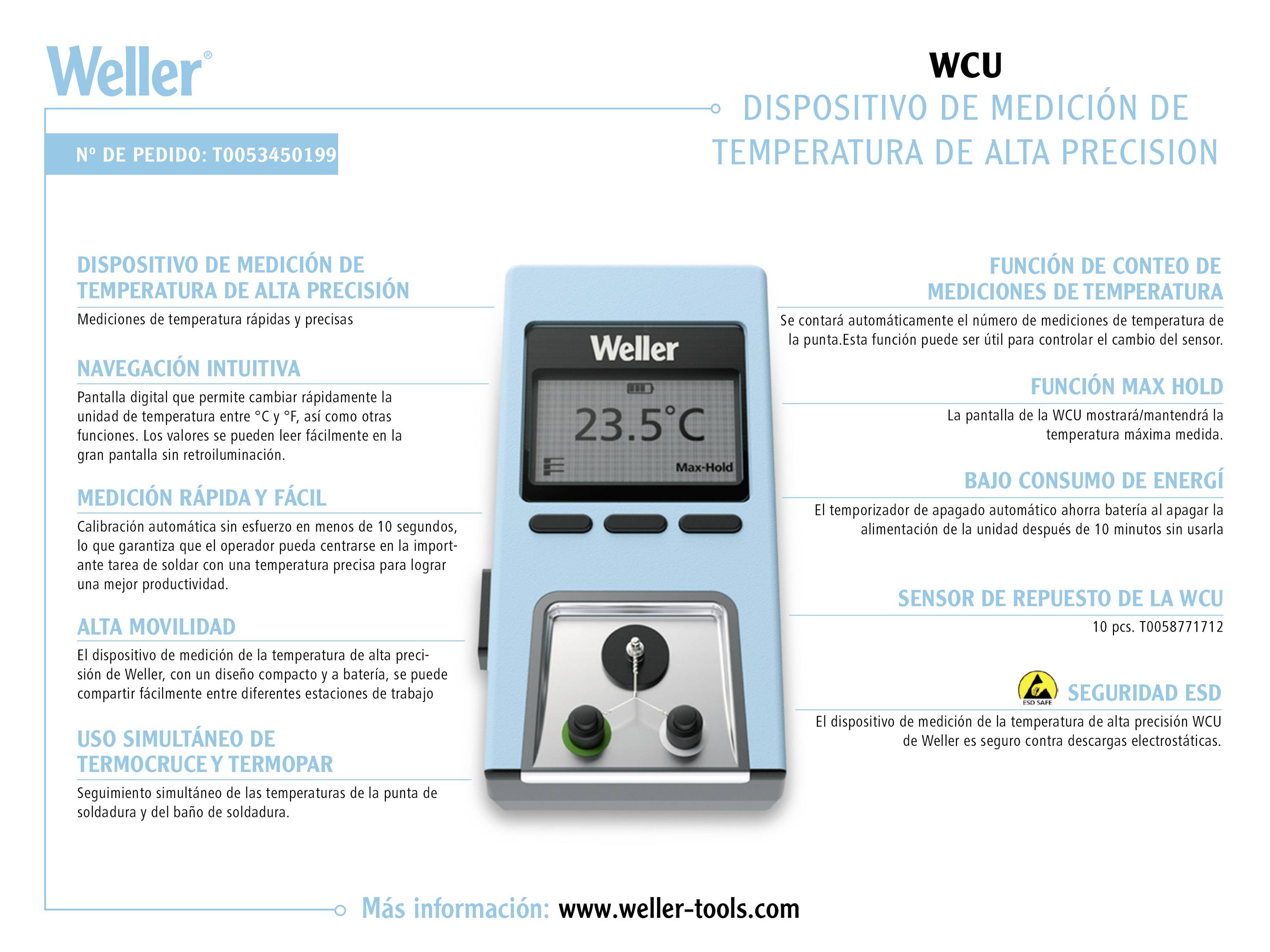 Weller T0053450199 Dispositivo de medición de temperatura 0 - 400 °C-9