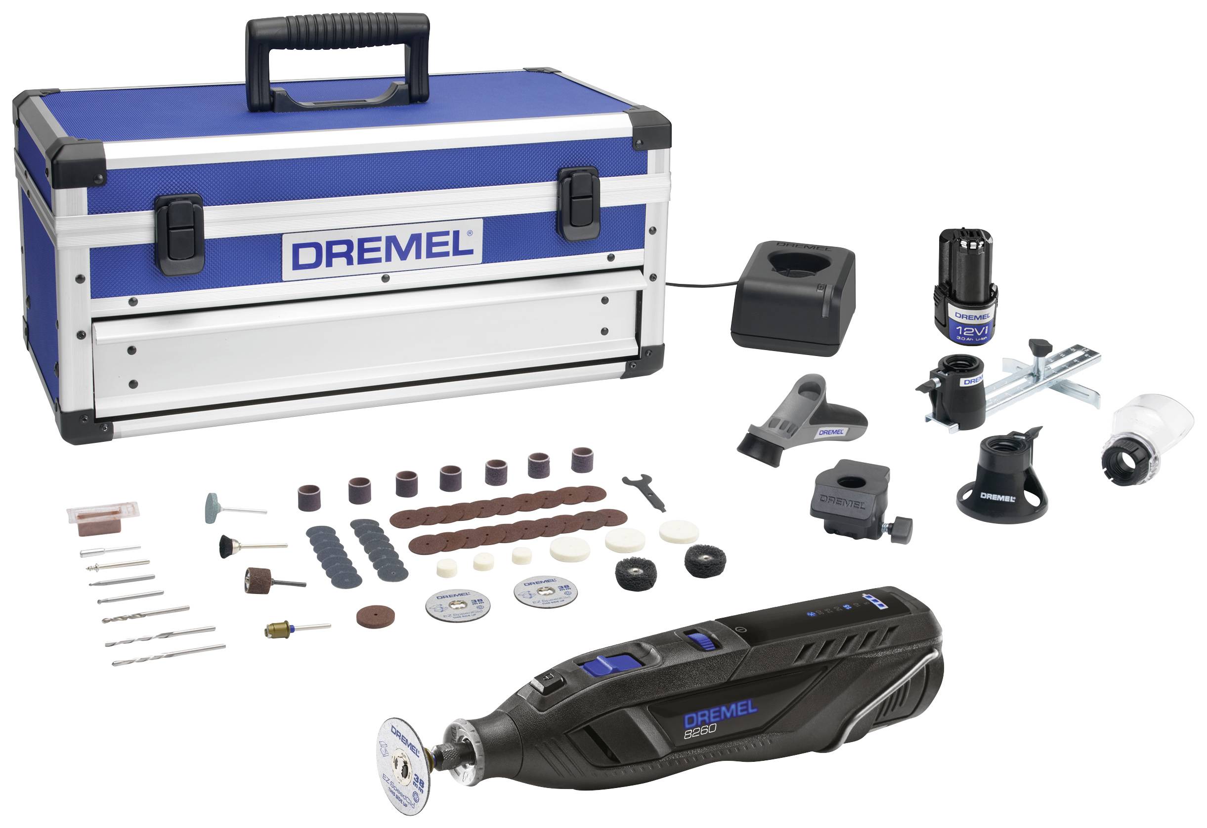Dremel 8260-5/65 8710364082711 Herramienta multifunción a batería Incl. 2.ª Batería, Incluye cargador, Maletín incluido,-0