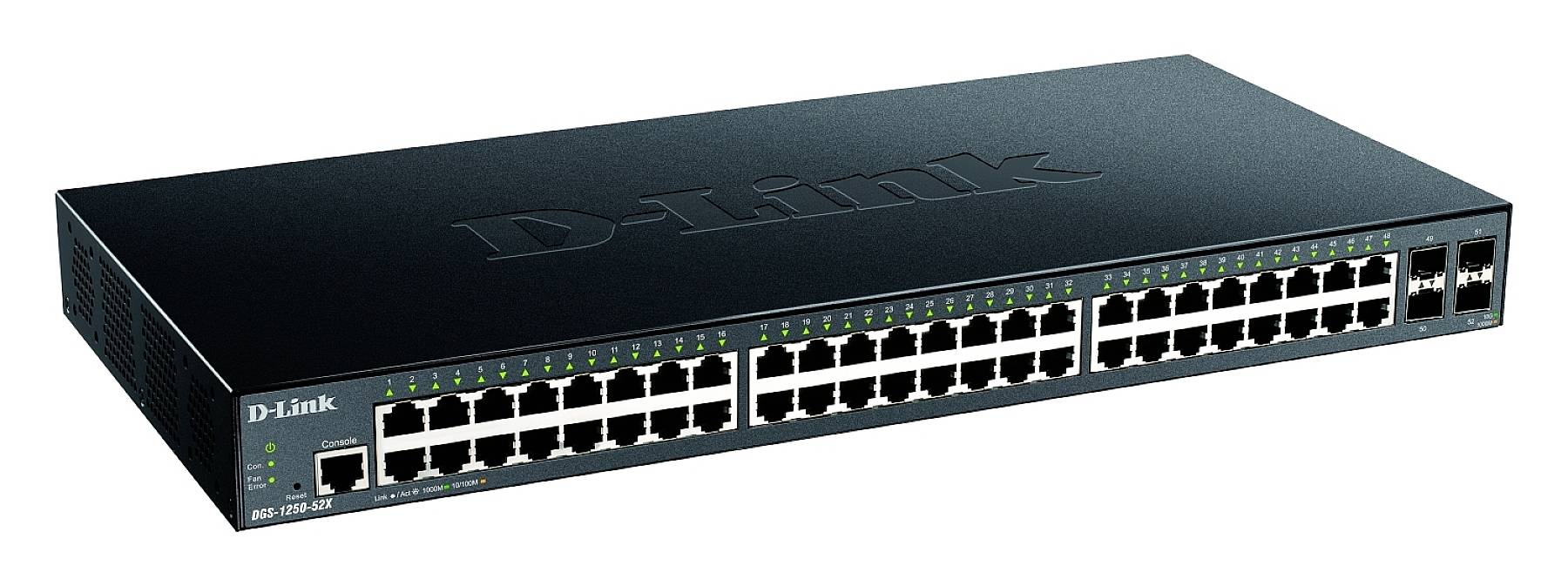 D-Link DGS-1250-52X/E DGS-1250-52X/E Dispositivo de red 48 + 4 puertos 176 Gbit/s-0