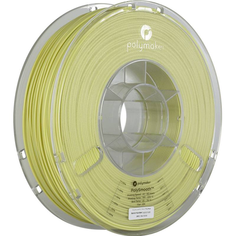 Polymaker PJ01012 PolySmooth Filamento PVB Pulible 1.75 mm 750 g Beige 1 ST