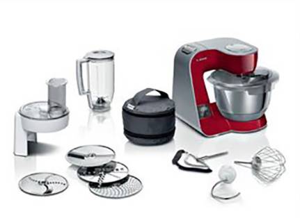 Bosch Haushalt MUM5/Serie 4 Robot de cocina 1000 W Rojo y plata-0