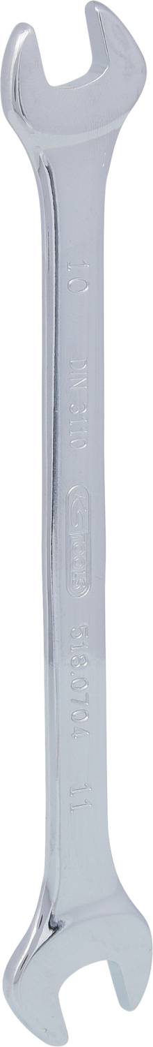 KS Tools 518.0704 5180704 Llave de boca abierta doble Ancho de llave (métrica) (solo para títulos) 10 - 11 mm