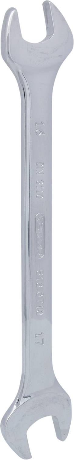 KS Tools 518.0710 5180710 Llave de boca abierta doble Ancho de llave (métrica) (solo para títulos) 16 - 17 mm