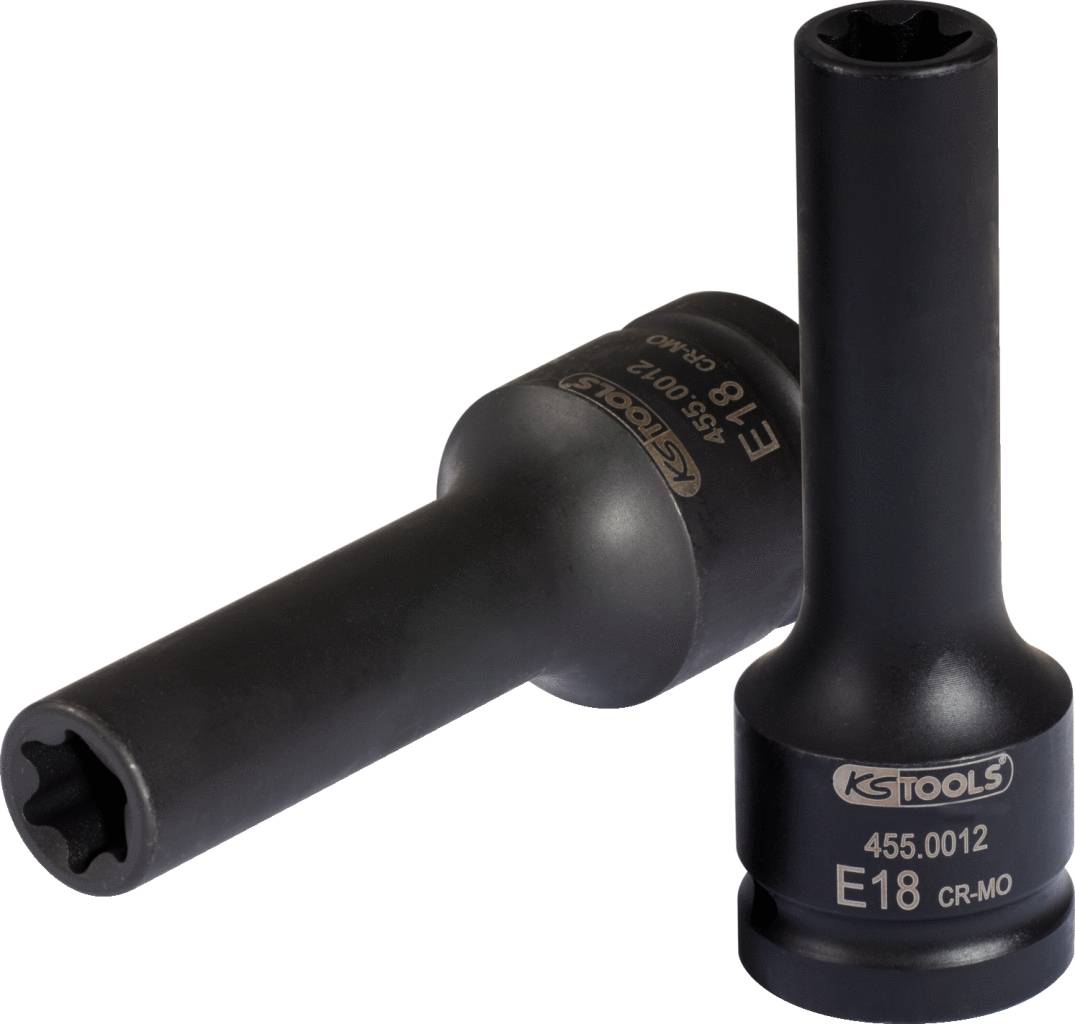 KS Tools 455.0012 455.0012 Perfil TORX® exterior Inserto de llave de vaso de fuerza E 18 3/4"-0
