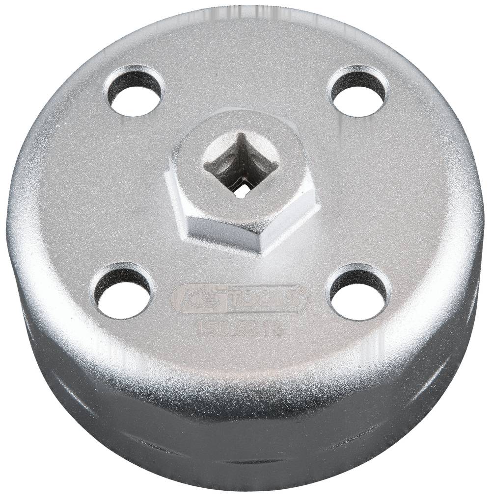 KS Tools 150.9213 Llave para filtro de aceite de 3/8", tamaño de llave de 88,8 mm, 15 caras planas.-0