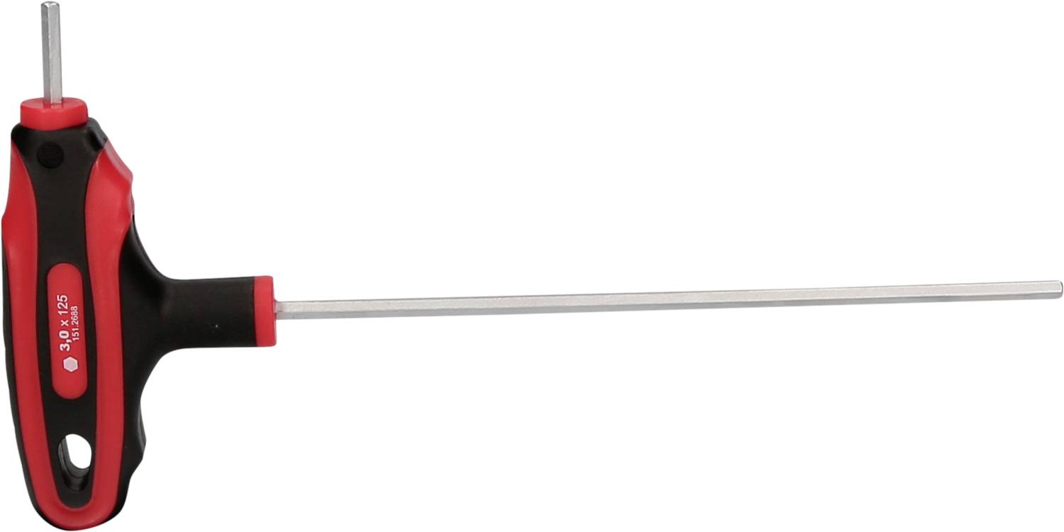 KS Tools 1512688 Destornillador hexagonal interior Ancho de llave (métrica): 3 mm Longitud de la cuchilla: 125 mm-2