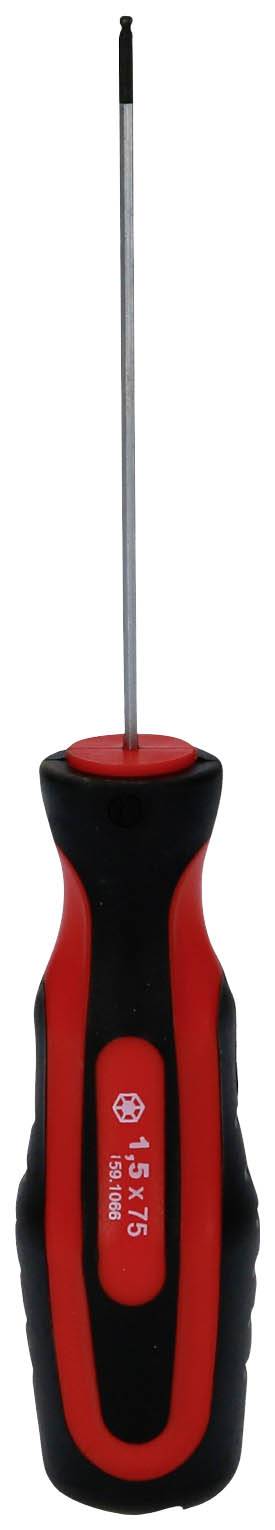 KS Tools 1591066 Destornillador hexagonal interior Ancho de llave (métrica): 1.5 mm-2