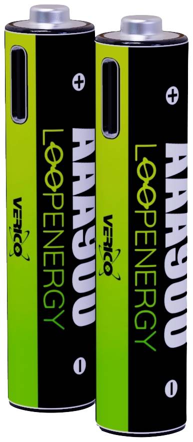 Verico Verico LoopEnergy AAA USB-C Micro-Akku 900mWh 2 St. Batería con USB-C® Li-Ion 600 mAh 1.5 V 2 ST-1