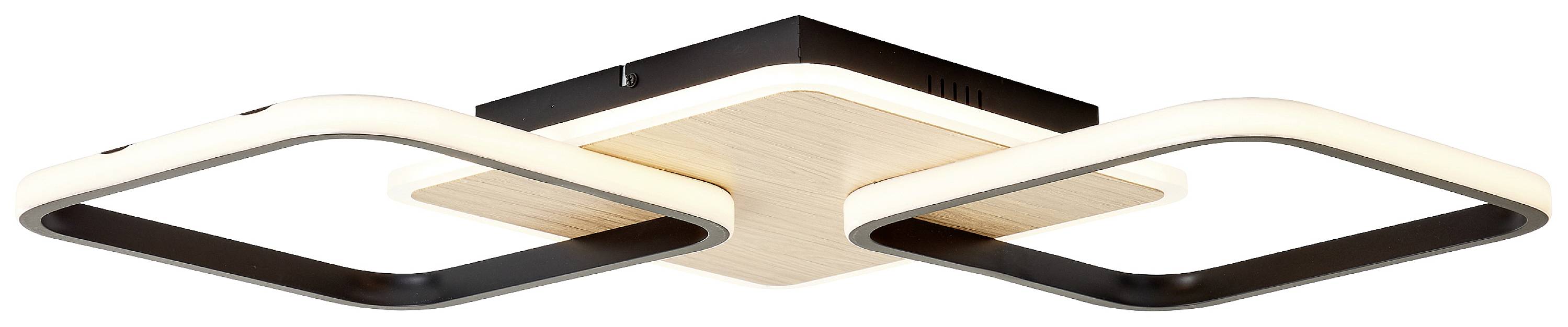 Brilliant G99750/76 Dennet Plafón LED LED LED 40 W Madera, Schwarz-0