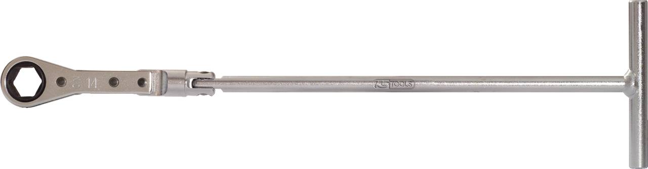 KS Tools 500.7343 Carraca de elevación con anillo y mango en T para bujías incandescentes, 14 mm-0