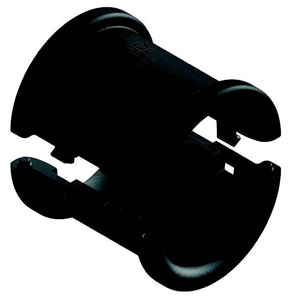 Fränkische Rohrwerke 4892529500 Cápsula de tubo Schwarz 6 UD(S). Sin halógenos-0