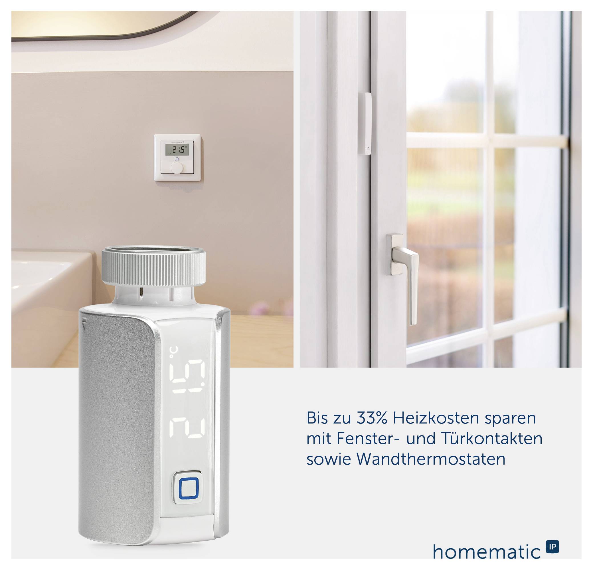 Homematic IP Radiotransmisión Termostato de radiador Evo - HmIP-eTRV-E-S-4