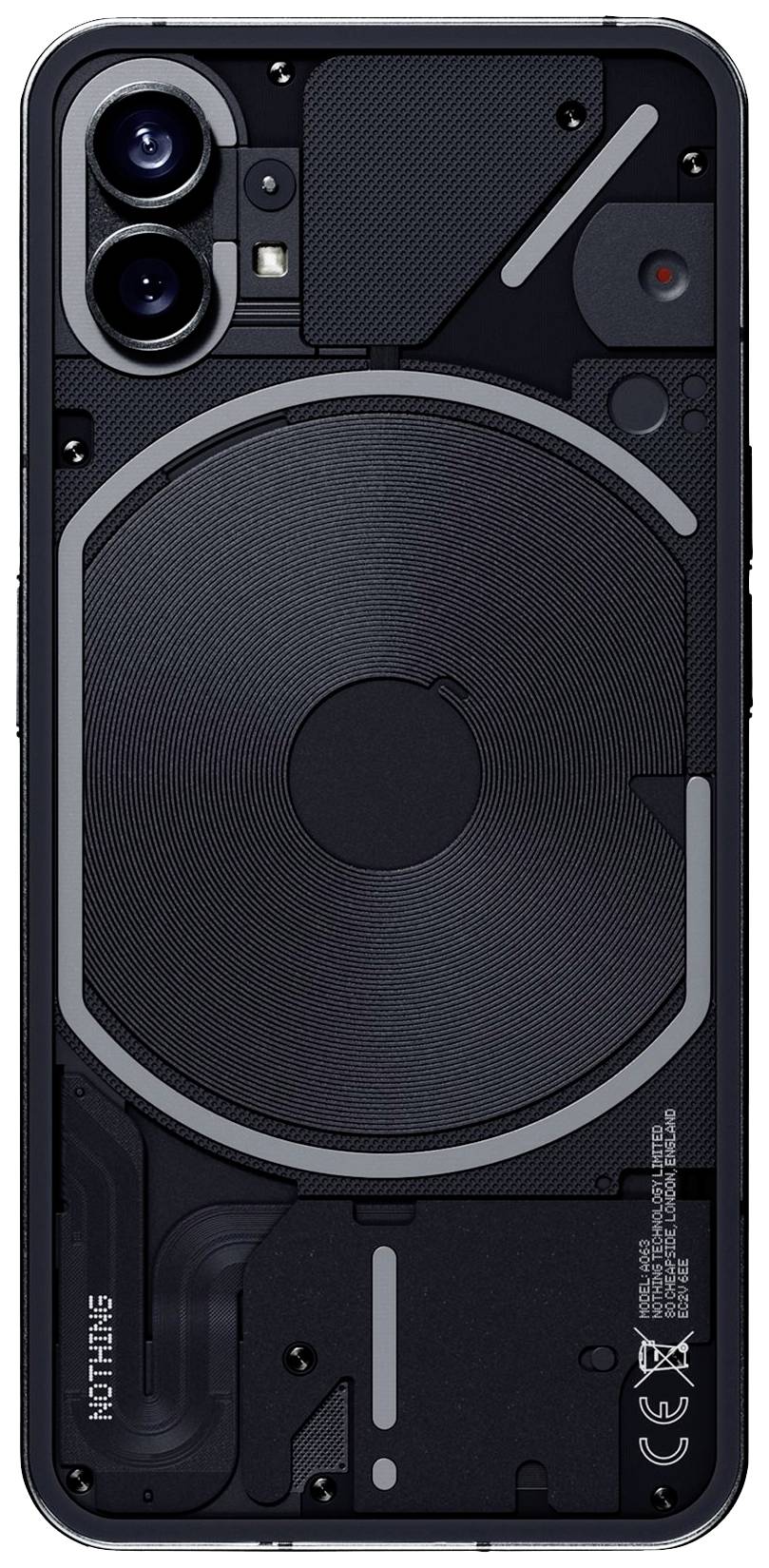 Nothing Phone (1) 256 GB Schwarz 16.6 cm (6.55 Zoll) Teléfono inteligente o smartphone-0