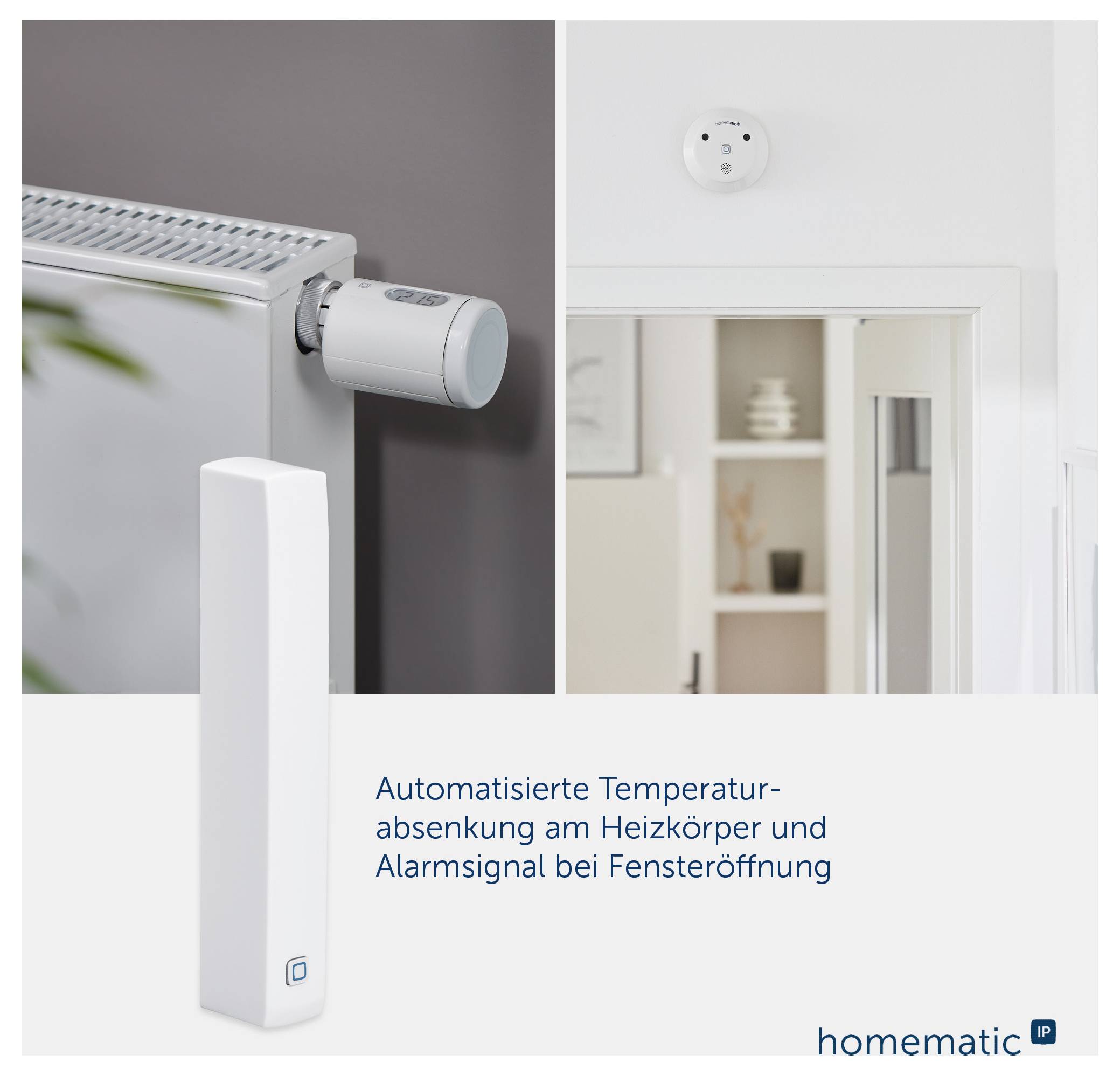 Homematic IP Radiotransmisión Contacto para puertas y ventanas HMIP-SWDO-2-3