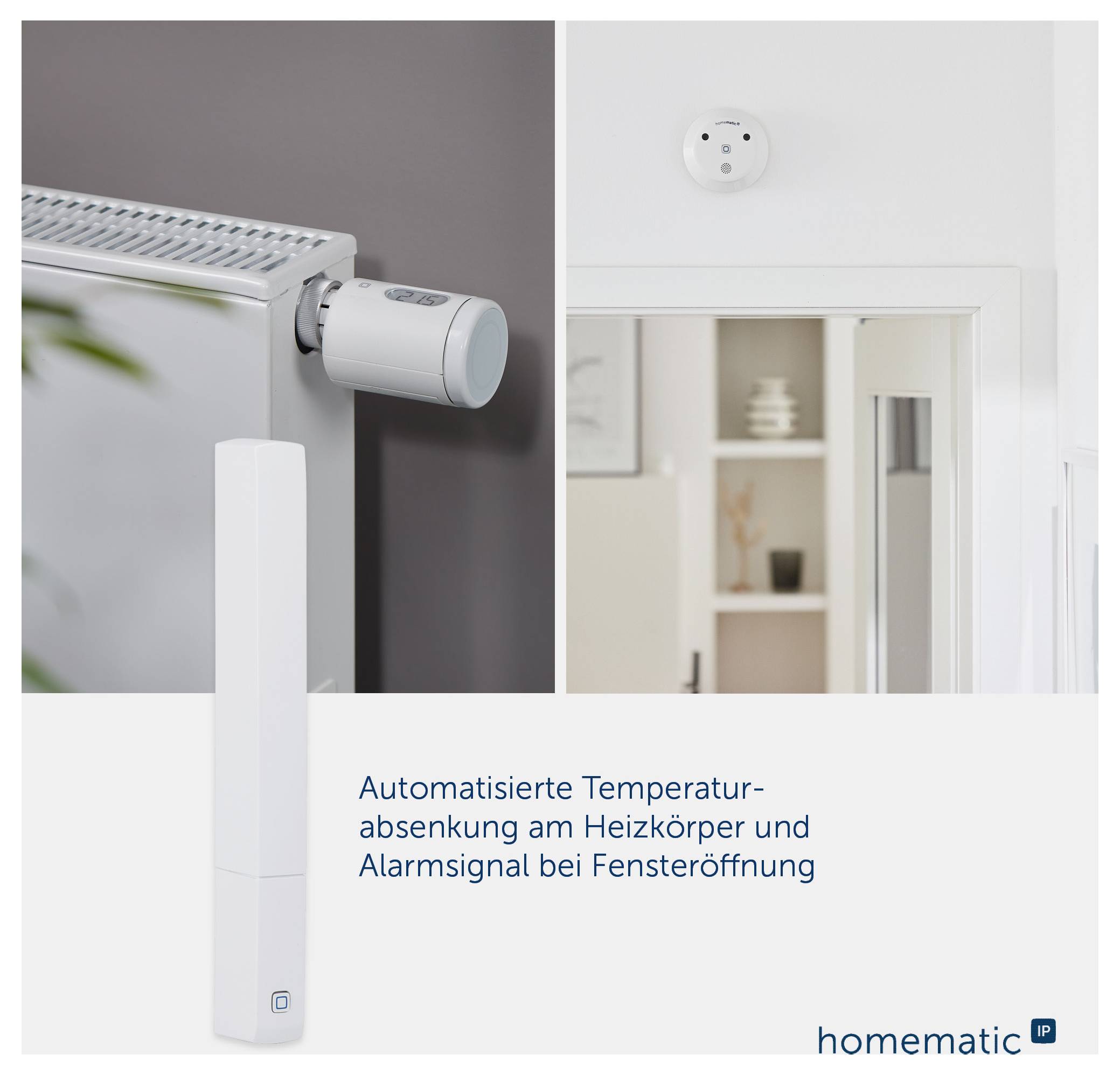Homematic IP Radiotransmisión Contacto para puertas y ventanas HmIP-SWDO-PL-2-3