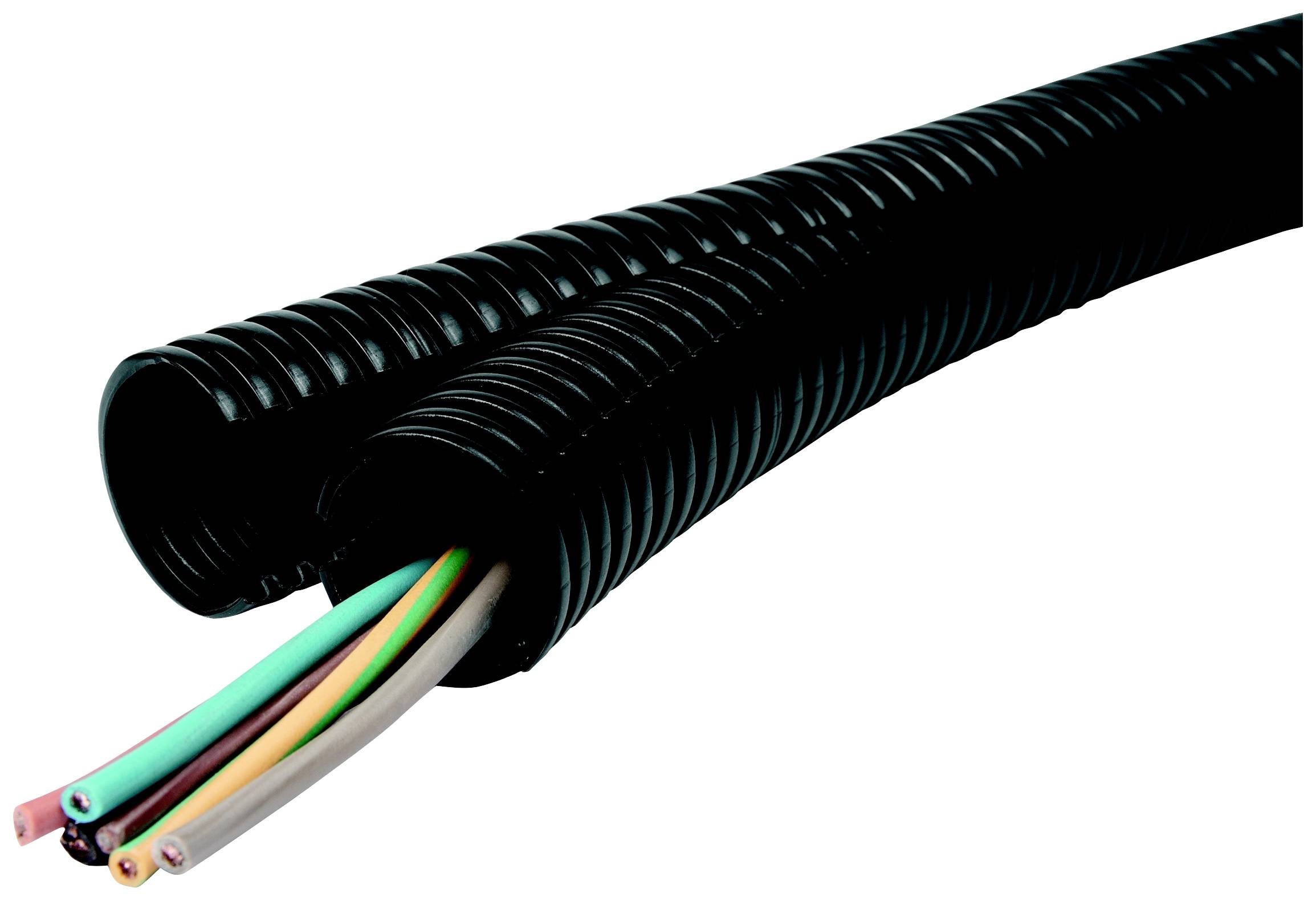 Fränkische Rohrwerke 3840000700 Tubo 50 m Schwarz 50 m Sin halógenos-0
