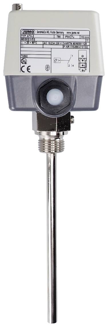 Jumo 60001129 Regulador de 2 puntos Control de temperatura 115 °C (max.) Relé 10 A-2