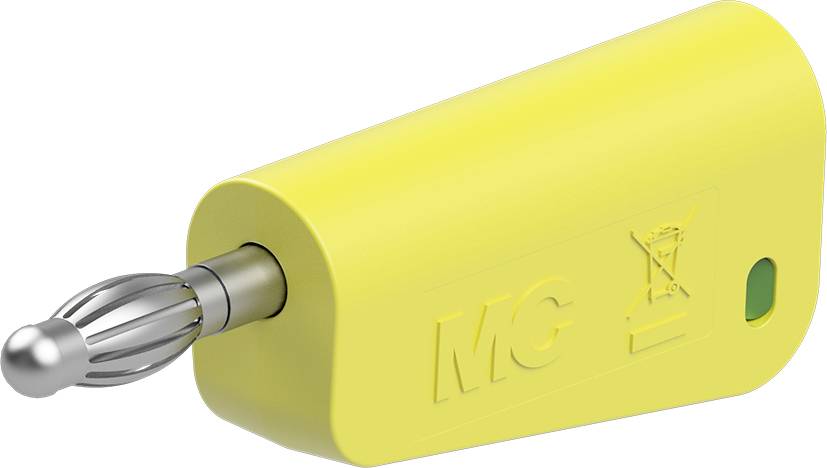 Stäubli LQ-4N-30 Conector para laboratorio Conector Ø del pasador: 4 mm Amarillo, Verde 1 UD(S).-0