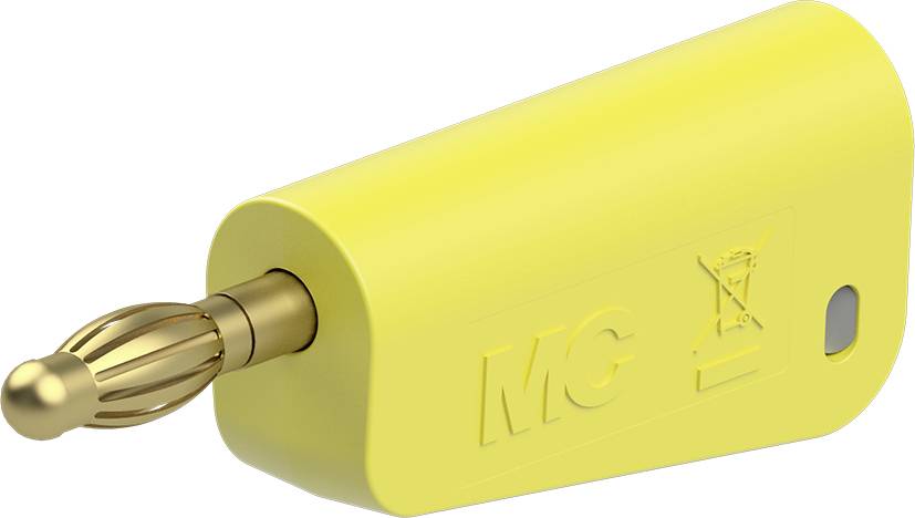 Stäubli LQ-4A-39 Conector para laboratorio Conector Ø del pasador: 4 mm Amarillo 1 UD(S).