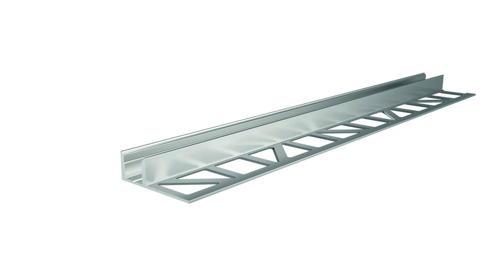 Deko Light 975331 EL-01-08 Perfil de baldosas Aluminio (Lon. x Anch. x Alt.) 2500 x 36 x 11 mm 2.50 m-0
