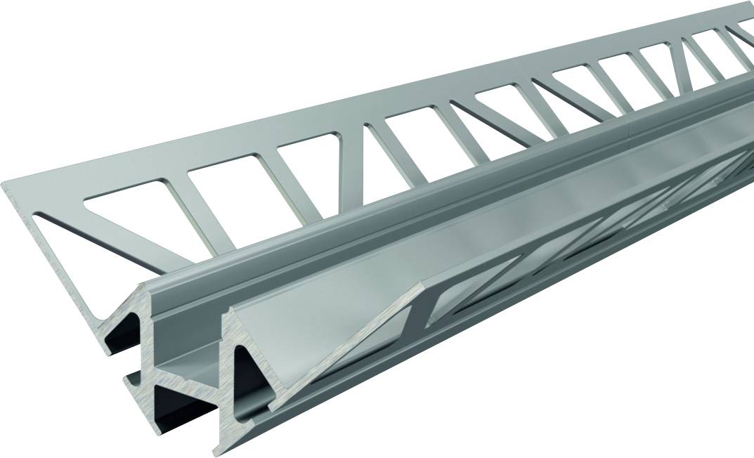 Deko Light 975341 EV-01-08 Perfil de baldosas Aluminio (Lon. x Anch. x Alt.) 2500 x 43 x 43 mm 2.50 m