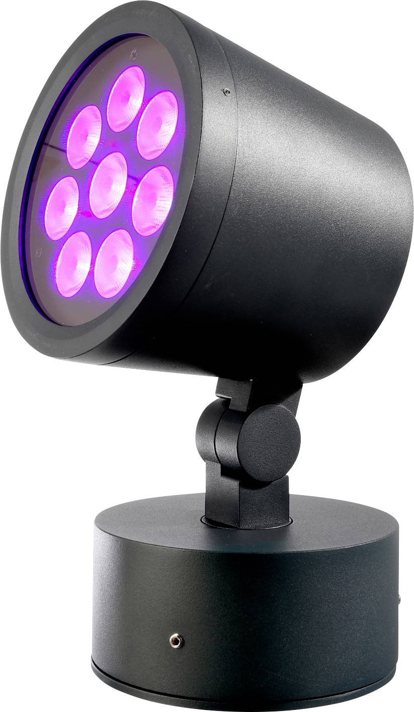 Deko Light Colt Luminaria en superficie LED LED instalado de forma fija 25 W Clase de eficiencia energética: F (A - G) RGB, Blanco frío Negro y gris