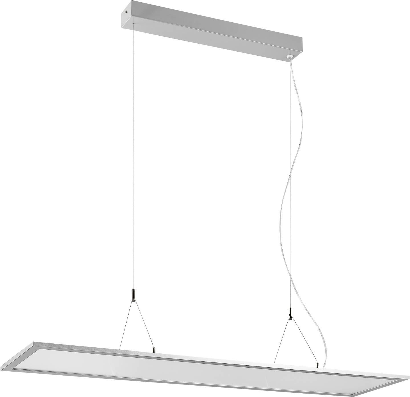 Deko Light 342220 LED Panel transparent, eckig, 50 W, 3000/4000 K, Silber Luminaria pendular Clase de eficiencia energética: E (A - G) LED LED instalado de forma fija 53 W Blanco