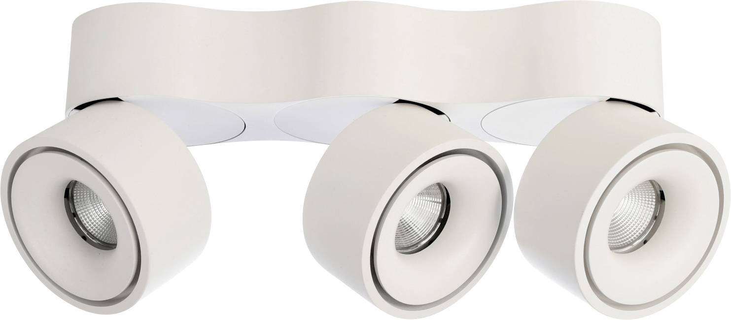 Deko Light Uni Triple Luz de montaje en techo COB LED LED instalado de forma fija 30 W Clase de eficiencia energética: G (A - G) Blanco cálido Blanco (mate)