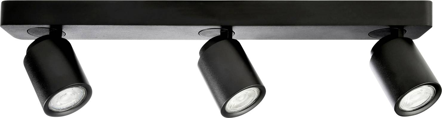 Deko Light Librae Linear III Luz de montaje en techo GU10 50 W Negro intenso (RAL 9005)