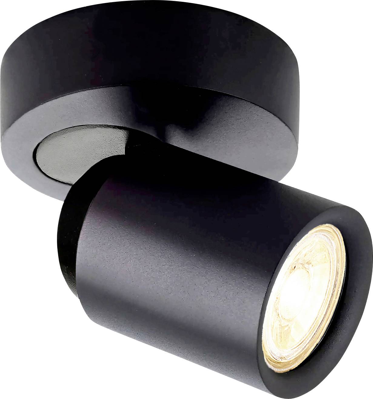 Deko Light Librae Round I Luz de montaje en techo GU10 50 W Negro intenso (RAL 9005)