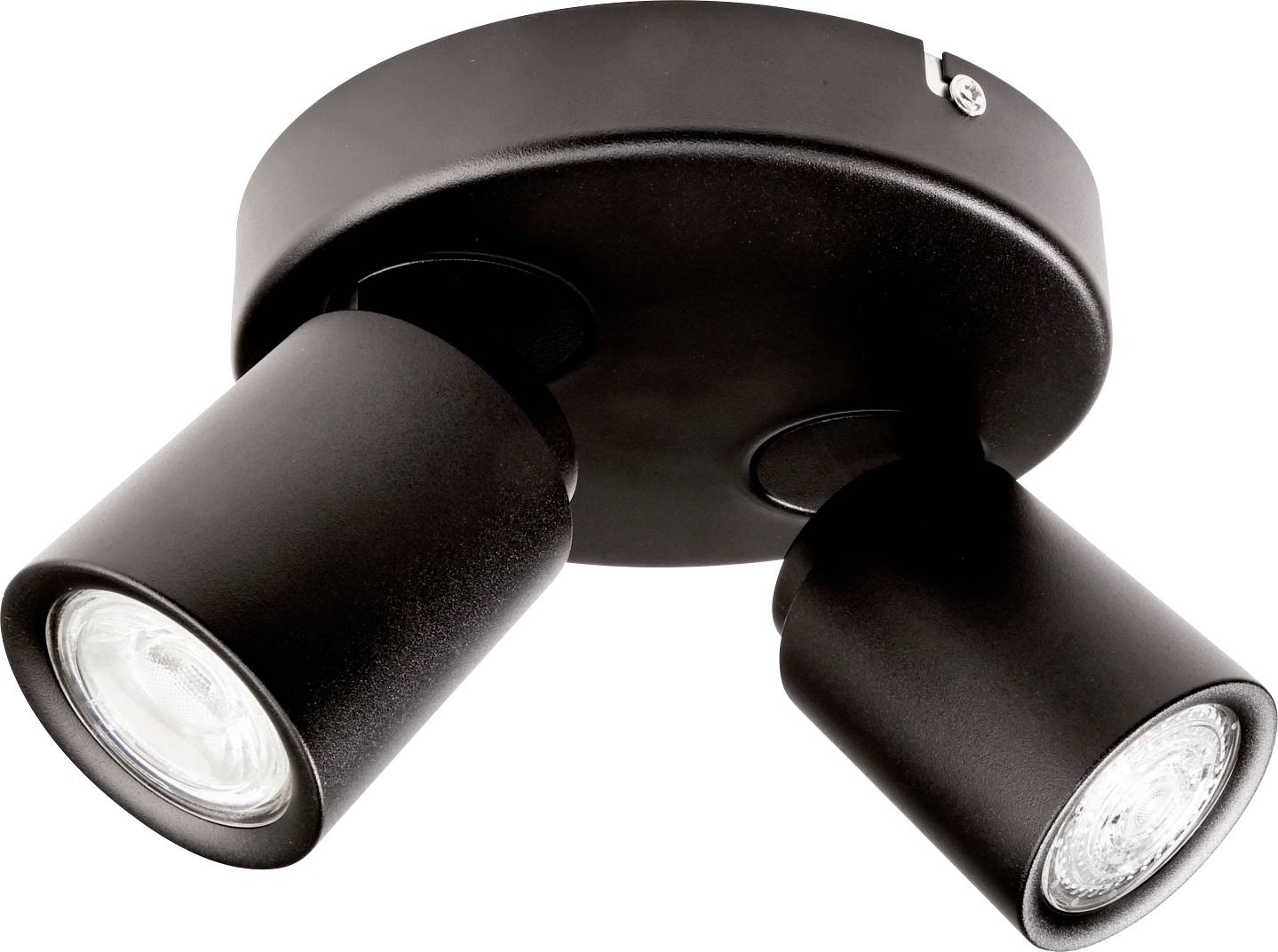 Deko Light Librae Round II Luz de montaje en techo Halógeno GU10 50 W Negro intenso (RAL 9005)-0
