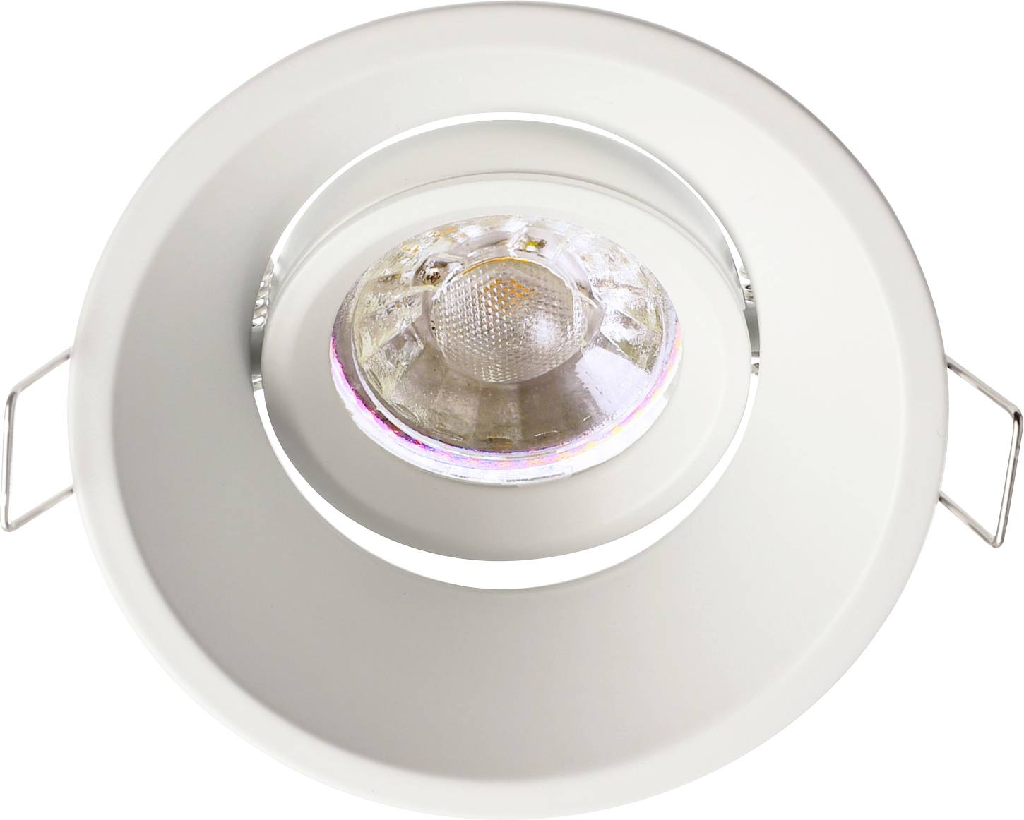Deko Light Arktur 110019 Aro encastado para techo LED, Halógeno GU5.3, MR 16 35 W Blanco señal (RAL 9003)