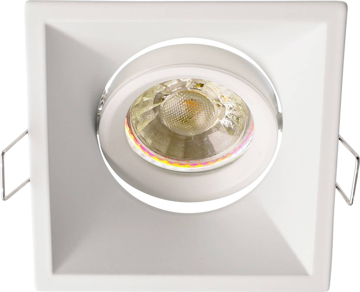 Deko Light Arktur 110020 Aro encastado para techo LED, Halógeno GU5.3, MR 16 35 W Blanco señal (RAL 9003)-0