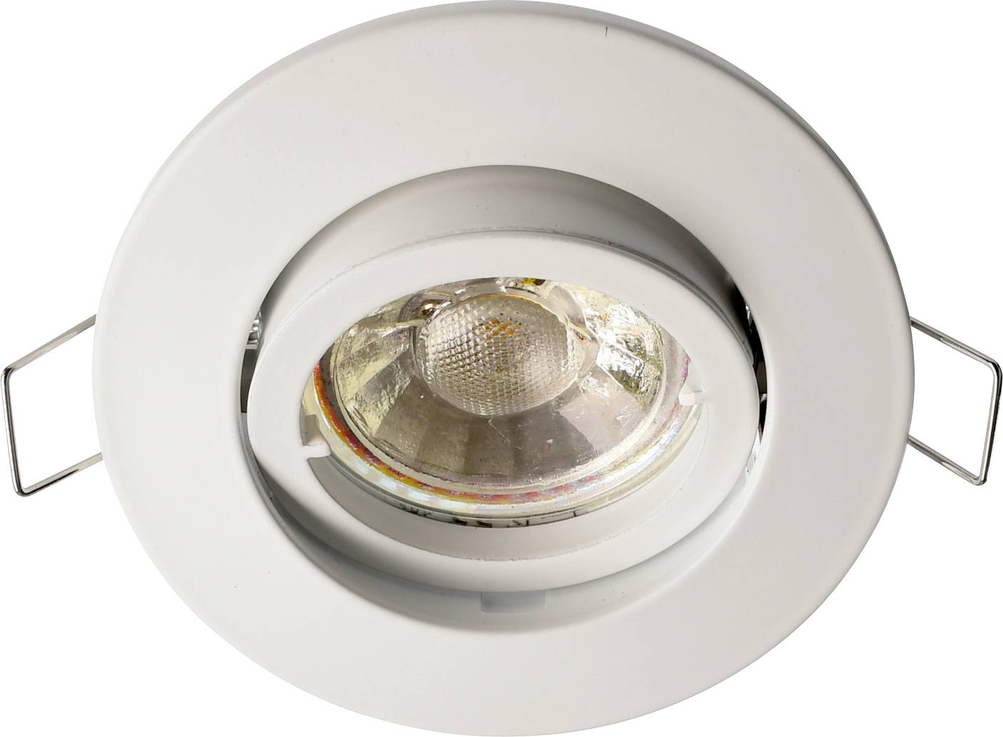 Deko Light Alioth 110027 Aro encastado para techo LED, Halógeno GU5.3, MR 16 35 W Blanco señal (RAL 9003)