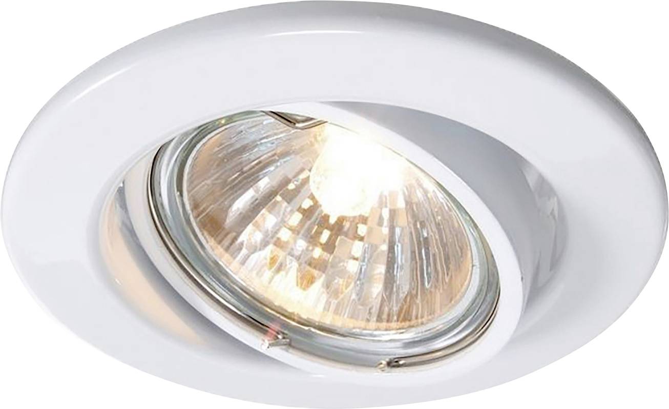 Deko Light Einauring 89 GU10 110032 Aro encastado para techo LED, Halógeno GU10 35 W Blanco tráfico (RAL 9016)