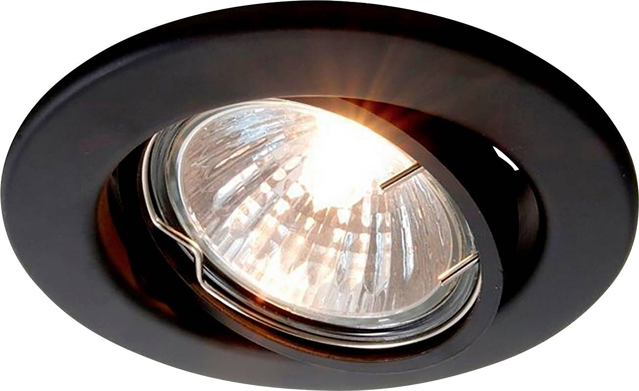 Deko Light Einauring 89 GU10 110037 Aro encastado para techo LED, Halógeno GU10 35 W Negro señal