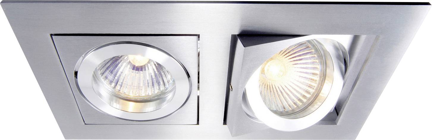 Deko Light Kardan II 110101 Aro encastado para techo LED, Halógeno GU5.3, MR 16 50 W Plata
