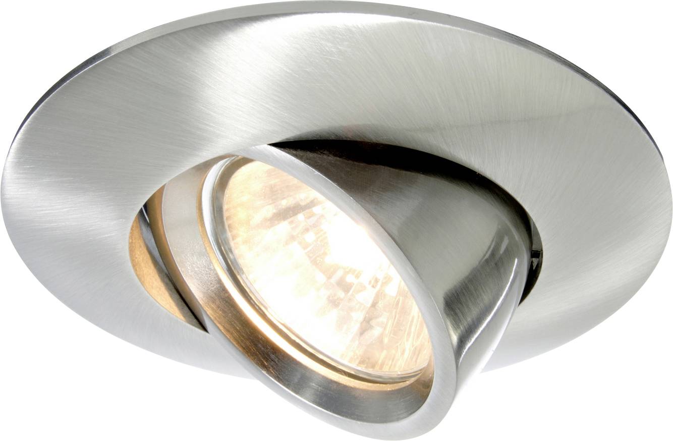 Deko Light Einbauring 102 GU5.3 126073 Aro encastado para techo LED, Halógeno GU5.3, MR 16 50 W Plata