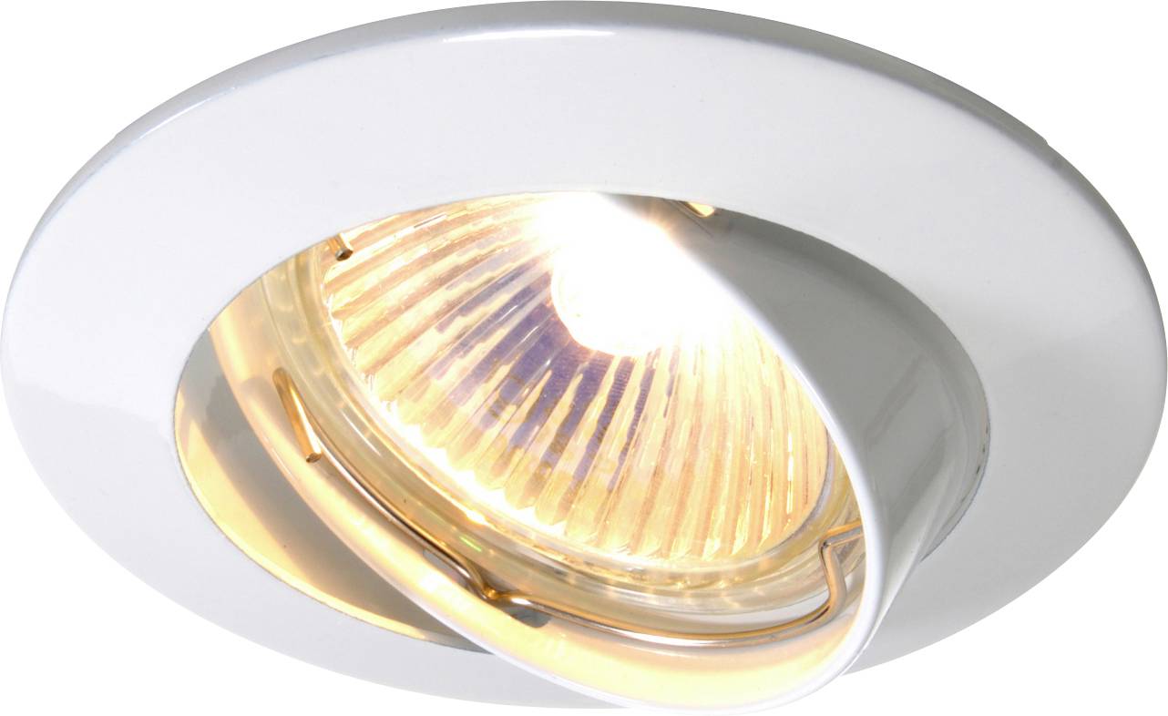 Deko Light Einbauring 68 GU5.3 449200 Aro encastado para techo LED, Halógeno GU5.3, MR 16 35 W Blanco señal (RAL 9003)-0